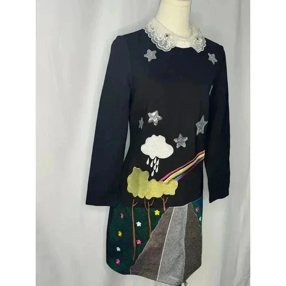 Rainbow Collar Mini Dress - Picture 7 of 12